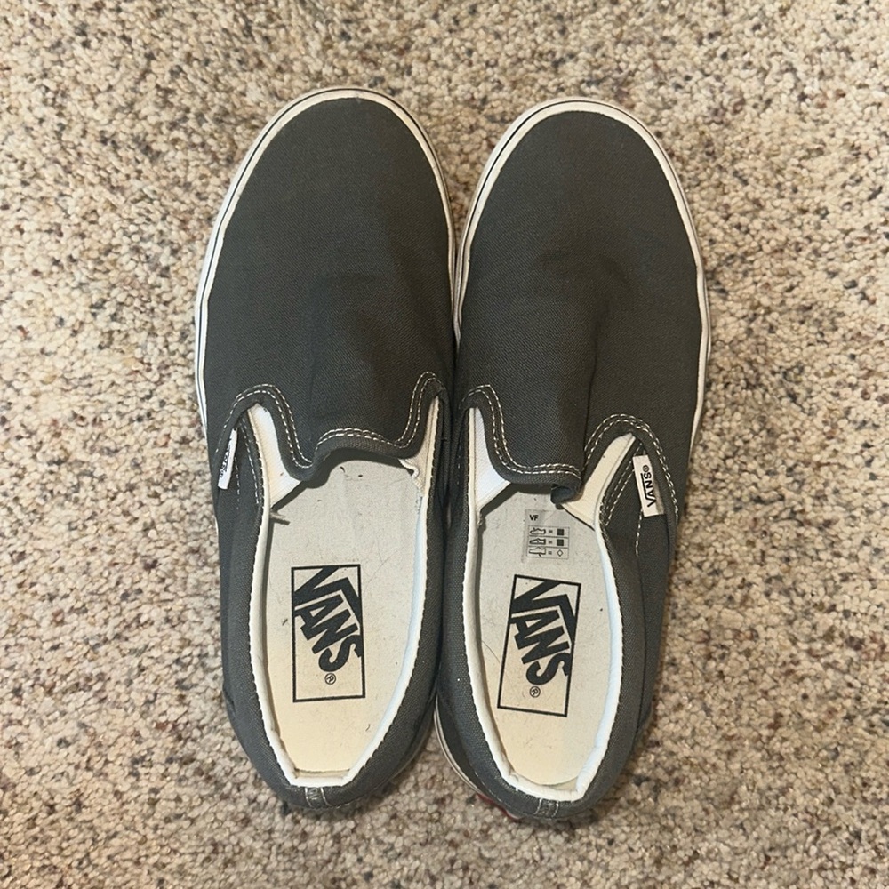 Gray Slip On Vans